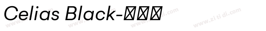 Celias Black字体转换